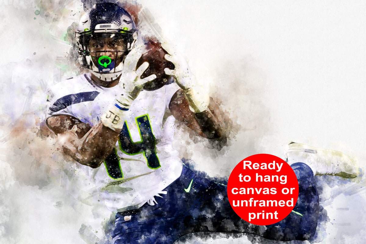 DK Metcalf poster Seattle Seahawks wall art, Seattle Seahawk