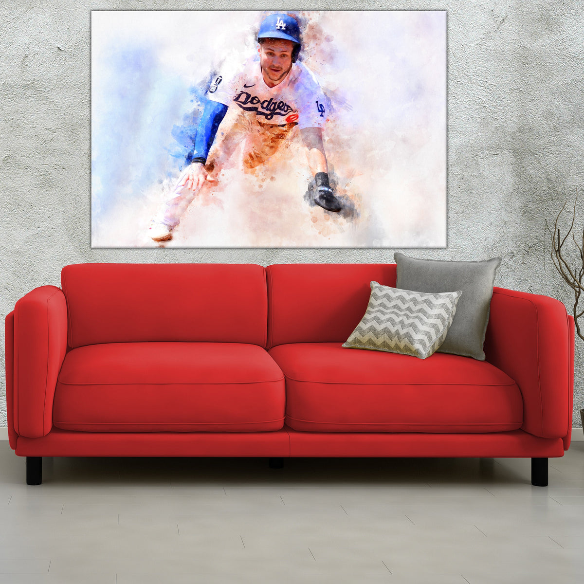 Trea Turner Poster Los Angeles Dodgers Print Kids Gift Gym 