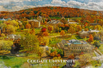 Colgate University watercolor canvas  Graduation gift, Colgate University , College wall art,
