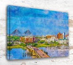 Charleston print of city skyline with Ravenel bridge