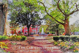 East Carolina University watercolor. Graduation gift, East Carolina University , College wall art,  College WC