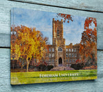 Fordham University watercolor. Graduation gift, Fordham University , College wall art,  College WC