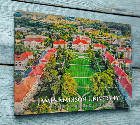 James Madison University watercolor. Graduation gift, James Madison University Print, College wall art,  College WC