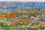 Lake Superior State University watercolor. Graduation gift, Lake Superior State University , College wall art,  College WC
