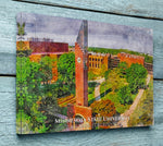 Minnesota State University watercolor. Graduation gift, Minnesota State University , College wall art,  College WC