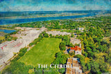 The Citadel watercolor. Graduation gift, The Citadel , College wall art,  Personalized gift