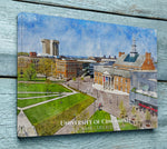 University of Cincinnati watercolor. Graduation gift, University of Cincinnati, College wall art,  College WC