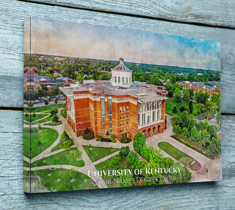 University of Kentucky watercolor. Graduation gift, University of Kentucky , College wall art,  College WC
