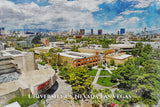 University of Nevada Las Vegas watercolor. Graduation gift, University of Nevada Las Vegas , College wall art,  College WC