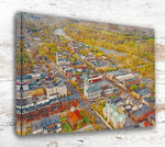 Fredericksburg Virginia canvas Old town Fredericksburg watercolor, Fredericksburg Virginia wall art,