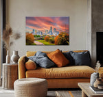 Charlotte NC : Explore the beauty of Charlotte with this stunning skyline wall art canvas! Queen City canvas