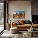 Gorgeous Houston Skyline Canvas - Perfect Wall Decor Featuring The City's Beautiful Skyline, Houston Texas canvas wall art