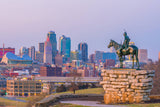 Kansas City Bright Skyline Canvas - Beautiful Wall Art for Your Home, Kansas City canvas wall art