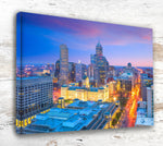 Indianapolis Beautiful Skyline Wall Art Canvas Print, Indianapolis canvas print, Indianapolis wall art decor