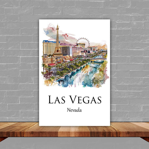 Las Vegas Canvas, Las Vegas Print, Las Vegas wall art, Las Vegas travel art print, Las Vegas Nevada, Las Vegas poster