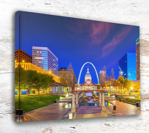 St Louis Canvas, St Louis Print, St Louis wall art, St Louis travel art print, St Louis Missouri, St Louis poster