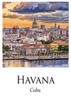 Havana Canvas, Havana  Print,  Havana wall art, Havana travel art print, Havana Cuba, Havana  poster