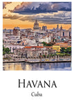 Havana Canvas, Havana  Print,  Havana wall art, Havana travel art print, Havana Cuba, Havana  poster