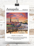 Annapolis Maryland travel art canvas, Annapolis MD Wall Art, Annapolis Print, Annapolis Canvas wall art,  Annapolis Watercolor wall