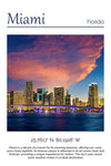 Miami Canvas, Miami Print, Miami wall art, Miami travel art print, Miami Florida, Miami poster