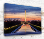 Custom Printed Canvas of Washington Monument - Beautiful Fine Art Print of DC's Iconic Landmark"  Washington Monument skyline canvas