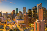 Gorgeous Houston Skyline Canvas - Perfect Wall Decor Featuring The City's Beautiful Skyline, Houston Texas canvas wall art