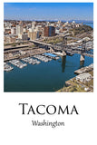 Tacoma Washington  Tacoma watercolor, Tacoma  wall art, Tacoma  canvas wall art,  Tacoma watercolor wall art, Tacoma travel art