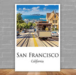 San Francisco Canvas, San Francisco Print, San Francisco  wall art,  San Francisco travel art print, San Francisco  poster