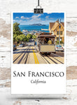 San Francisco Canvas, San Francisco Print, San Francisco  wall art,  San Francisco travel art print, San Francisco  poster