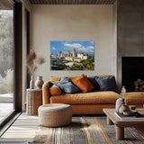 Raleigh, Capture the beauty of Raleigh, North Carolina with this beautiful skyline wall art canvas, Raleigh skyline canvas or print