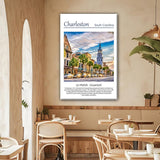 Charleston Canvas, Charleston Print, Charleston wall art, Charleston Battery travel art print, Charleston South Carolina, Charleston  poster