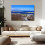 Sandy Hook Jersey Shore travel art canvas print, Sandy Hook wall art Sandy Hook canvas art, Sandy Hook watercolor canvas wall art,