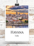 Havana Canvas, Havana  Print,  Havana wall art, Havana travel art print, Havana Cuba, Havana  poster