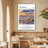 Havana Canvas, Havana  Print,  Havana wall art, Havana travel art print, Havana Cuba, Havana  poster