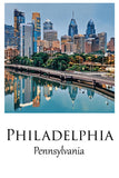 Philadelphia travel art canvas print, Philadelphia wall art Philadelphia canvas art, Philadelphia watercolor canvas wall art,