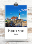 Portland Maine Portland watercolor,  Portland wall art,   Portland canvas wall art, Portland watercolor wall art, Portland travel art