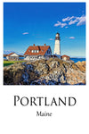 Portland Maine Portland watercolor,  Portland wall art,   Portland canvas wall art, Portland watercolor wall art, Portland travel art