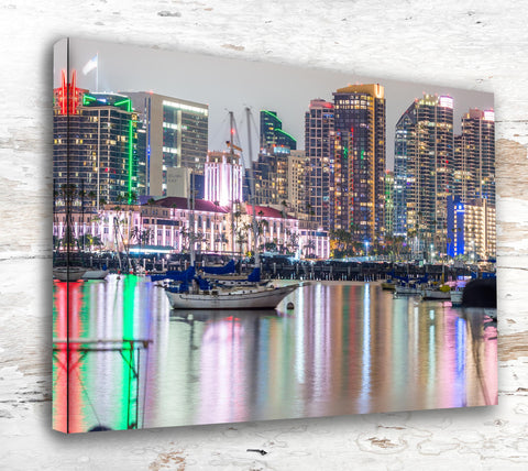 San Diego Canvas, San Diego Print,  San Diego wall art San Diego   travel art print, San Diego California  poster