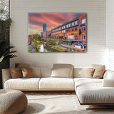 Oklahoma City travel art canvas print, Oklahoma City wall art Oklahoma City canvas art, Oklahoma City watercolor canvas wall art,