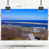 Sandy Hook Jersey Shore travel art canvas print, Sandy Hook wall art Sandy Hook canvas art, Sandy Hook watercolor canvas wall art,