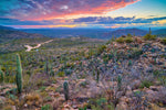 Tucson travel art canvas print, Tucson wall art, Tucson canvas art,   Tucson watercolor canvas wall art,  Tucson Arizona print