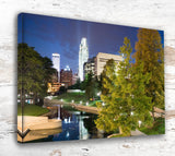 Omaha travel art canvas print, Omaha wall art, Omaha canvas art,   Omaha watercolor canvas wall art,  Omaha Nebraska print