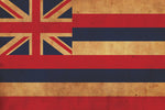 Vintage Hawaii Flag on Canvas, Hawaii, Flag, Wall Art, Hawaii Photo, Hawaii flag on canvas, Flag, Single or Multiple Panels Hawaii flag