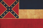 Vintage Mississippi Flag on Canvas, Mississippi Flag, Wall Art, Mississippi Photo, Mississippi Print, Single or Multiple Panels