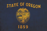 Vintage Oregon Flag on Canvas, Oregon Flag, Wall Art, Oregon Photo, Oregon flag on canvas, Flag, Single or Multiple Panels Indiana flag