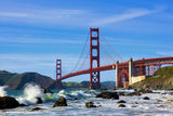Canvas art print, Golden Gate Bridge, San Francisco, Wall canvas, 3 panels canvas or a single print San Francisco photo, SF art print