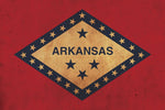 Vintage Arkansas Flag on Canvas, Arkansas, Wall Art, Arkansas, Photo,Arkansas print, Fine Art, Arkansas Flag Flag, Single or Multiple Panels
