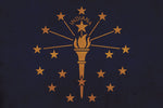 Vintage Indiana Flag on Canvas, Indiana, Flag, Wall Art, Indiana Photo, Indiana flag on canvas, Flag, Single or Multiple Panels Indiana flag