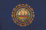 Vintage New Hampshire  Flag on Canvas, New Hampshire Flag, Wall Art, New Hampshire Photo New Hampshire Print, Single or Multiple Panels