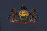 Vintage Pennsylvania Flag on Canvas, Pennsylvania, Flag, Wall Art, Pennsylvania Photo flag on canvas, Single or Multiple Panels Indiana flag